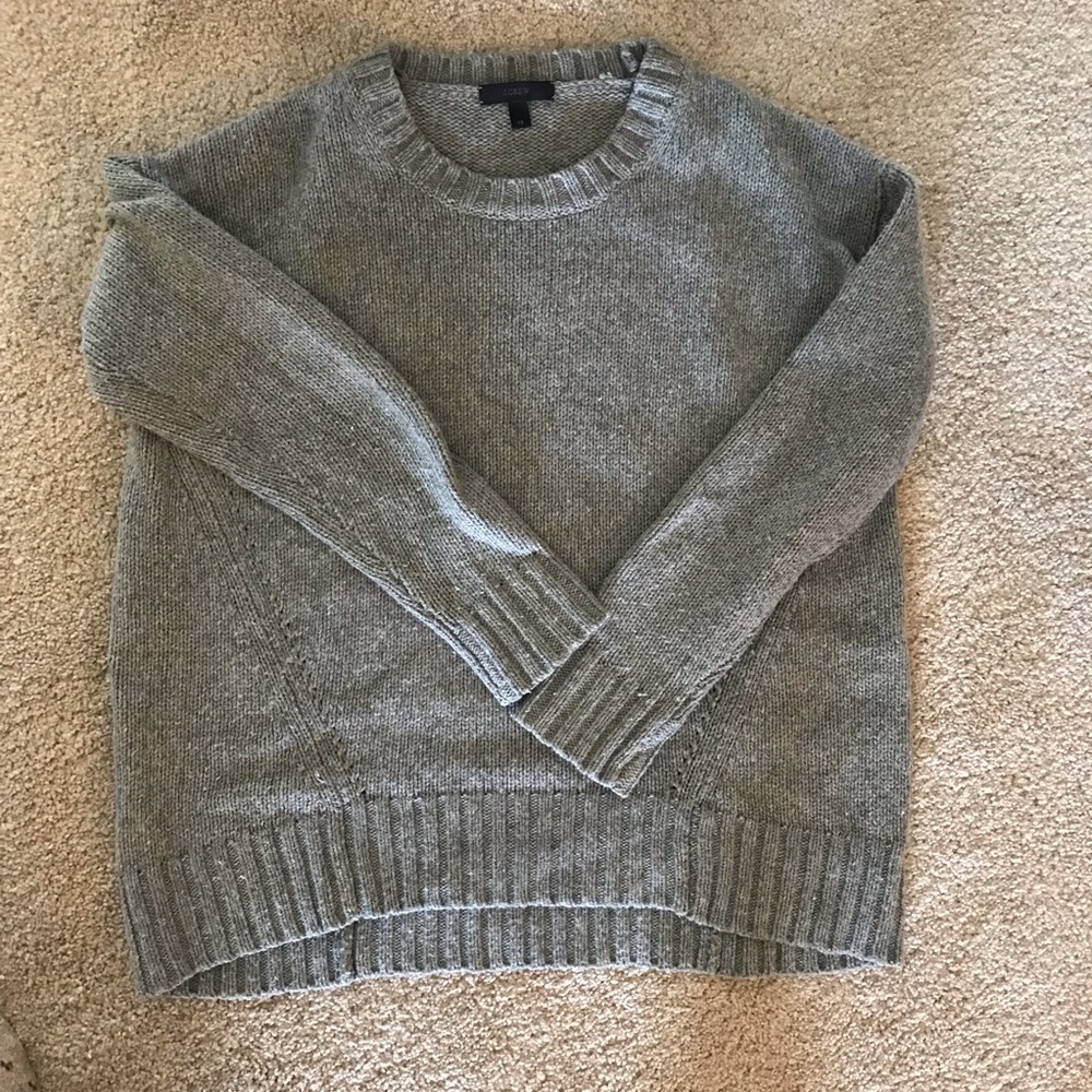 Comfy jcrew gray sweater!